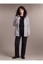 TWO MT SHOP QUALITY LCW Petite Gray 2-Ply Plain Comfort & Relax Women's Zip-Up Sweatshirt - 2