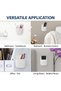 4 Pack Wall Mount Remote Control Holder, Self-Adhesive TV Controller Holder, No-Drill Wall Phone Hol - 6