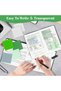 3x3 Inch Translucent Lined Sticky Notes 300 Sheets, Clear Repositionable Self-Adhesive Memo Pad, Gre - 6