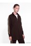 Two Mt Shop Quality Lcw Everyday Brown Diver Fabric Plain Loose & Baggy Women's Sweatshirt Tunic