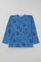 Boys' Pajama Set with "Playtime" Theme and Game Console Print, Ages 4–8, Blue - 2