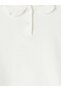 LCW Kids White Plain Slim-Fit Long-Sleeve Girls' T-Shirt, Featuring the ALITA CITY Touch - 3