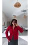 Basic Cardigan with Double Red Zippers - 3