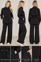 Modal Fabric Two-Piece Set with Ruched Waist and Side Pockets - 4