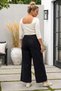 Italian Black-Elasticated Wide-Leg Corduroy Oversized Woven Pants 102 68 - 7