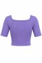 Crop Top, Women's Crop Top, Women's Stretch Fabric Bodysuit, Women's Basic Blouse - 7