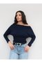 Off-Shoulder Long Sleeve Blouse - 2