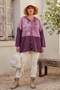 Italian Burgundy Hooded Long-Sleeve Zipper-Front Washed Gilded Oversized Knit Jacket 75 75 - 5