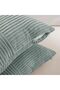 2 Packs Grey Blue Samll Decorative Throw Pillow Covers 14x14 Inch with for Couch Bed Sofa, Rustic Fa - 4
