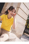 TWO MT SHOP QUALITY LCW Kids Yellow Polo Collar Girls' Piqué T-Shirt