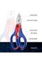 163 mm (6.5") Electricians Scissors with Wire Stripper - 2