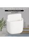 6 Pcs White Remote Control Holder, Wall Mount, Multipurpose Organizer, Easy to Install, Smooth Surfa - 2