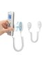 2-Pack Magnetic Remote Control Holders with Spring Ropes, Wall-Mount Adhesive, Anti-Loss, Extendable