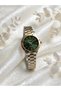 Ferrucci̇-(Gold& Silver) Green Inner Dial Women's Wristwatch