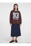 TWO MT SHOP QUALITY Brown Oversized Women's Thick Sweatshirt - 2