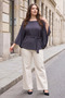 Women's Plus-Size Batwing Sleeve Belted Poncho
