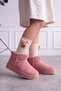 Children's Fur Thick Heeled Suede Short Ankle Boots Ug02 - 2
