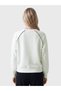 TWO MT SHOP QUALITY Natuvera Ecru Oval-Neck Women's Sweatshirt - 4