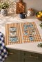Digitally Printed 2-Piece Kitchen Towel Set with Coffee Cup and "Coffee Ribbon" Bow Detail, 35x55 cm - 6