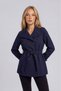 Mock Neck Tied Trench Coat