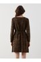 TWO MT SHOP QUALITY LCWAIKIKI Maternity Brown Jacquard-Printed Dress - 4
