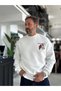 Beyaz Members Embroidered Oversized Sweatshirt RES-5016 - 5