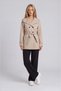 Mock Neck Tied Trench Coat - 2