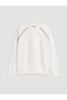 TWO MT SHOP QUALITY Natuvera Ecru Oval-Neck Women's Sweatshirt - 5
