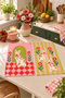 Garden Cat Floral Print White Cat-Patterned Digitally Printed 2-Piece Kitchen Towel Set, 35x55 cm - 5