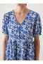 LCW Comfort Navy Blue Raschel Floral Dress—The ALITA CITY Difference - 3