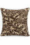 Flora Jacquard Woven Coffee Cushion Cover, 43 x 43 cm - 2
