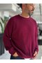 Burgundy Basic Oversized Knit Sweater PM-008 - 4