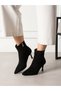 TEMS Black Suede Women's Boots with Stiletto Heels - 6