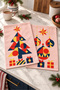 Geo Noel Geometric Patterned New Year's Ornament Digitally Printed 2-Piece Kitchen Towel Set, 35x55 cm - 2