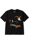 Cosmic Goat Rider – Galaxy-Patterned Goat on a Skateboard and Moon-and-Star-Themed T-Shirt