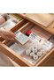 5 Pack Clear Plastic Drawer Organizer Set,Acrylic Non Slip Non Cracking Kitchen Drawer Storage Tray - 4