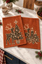 Rustic Deer and Candle-Patterned Digitally Printed 2-Piece Kitchen Towel Set, 35x55 cm - 5