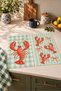 Lobster Bow with Bow Detail: Lobster-Patterned Digitally Printed 2-Piece Kitchen Towel Set, 35x55 cm - 5