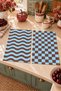 Cocoa Wave Wave and Checkered Pattern Digitally Printed 2-Piece Kitchen Towel Set, 35x55 cm - 4