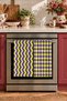 Lime Zigzag Patterned and Diamond Patterned Digitally Printed 2-Piece Kitchen Towel Set, 35x55 cm - 2