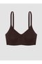 KOOR SPORT Brown Solid Super Skinny & Extra-Tight Women's Sports Bra & Sportswear—The ALITA CITY Difference