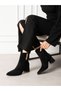 STROEN Women's Boots with Black Suede Buckle Detail