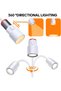 LED Reading Light, Wall-Mounted Book Light with Touch Dimmer & Magnetic Base, 5-Level Brightness Nig - 5