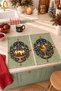 Festive Pudding New Year's Pudding and Bird-Patterned Digitally Printed 2-Piece Kitchen Towel Set, 35x55 cm - 2