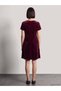 TWO MT SHOP QUALITY LCW Comfort Plum Velvet Shift Dress - 3