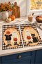 Spooky Portrait: Digital Print Kitchen Towel Set of 2 with Ghost and Pumpkin Designs, 35x55 cm - 5