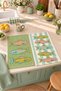 Mint Sardine-Colored Fish-Patterned Digitally Printed 2-Piece Kitchen Towel Set, 35x55 cm - 2