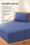 Vita | 100% Cotton Single-Size 2-Piece Fitted Sheet Set | Pillowcase | Fitted Sheet | Bed | Home Textiles - 100 x 200 cm - 4