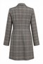 Double-Breasted Plaid Pattern Jacket and Pants, Taupe Color Suit 2080 - 5