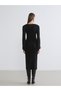 LCW Comfort Black Knit Dress, Featuring the ALITA CITY Touch - 4